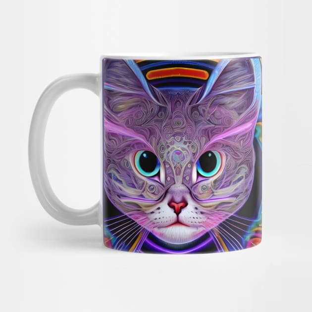 Kosmic Kitty (7) - Trippy Psychedelic Cat by TheThirdEye